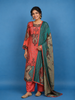 Dark Peach Crepe Anarkali Palazzo Salwar Suit