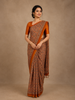 Mustard Ajrakh Print Mul Mul Cotton Saree