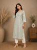 Grey Diamond Printed Cotton Kurti
