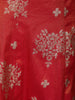 Cherry Pink Floral Zari Embroidered Design Semi Silk Lehenga with Matching Dupatta
