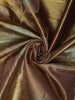 Choco Brown Floral Zari Woven Design Tissue Silk Fancy Saree with Floral Zari Border
