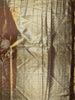 Choco Brown Floral Zari Woven Design Tissue Silk Fancy Saree with Floral Zari Border