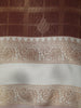 Chocolate Brown Checked Zari Woven Design Art Silk Saree with Contrast Border