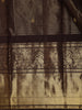 Chocolate Brown Striped Woven Design Pure Kanchipuram Silk Saree with Zari Border