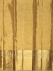 Classic Antique Gold Zari Woven Design Pure Kanchipuram Silk Saree with Zari Border
