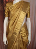 Classic Antique Gold Zari Woven Design Pure Kanchipuram Silk Saree with Zari Border