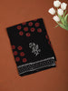 Classic Black Abstract  Printed Design Cotton Casual Wear Saree