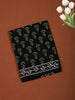 Classic Black Abstract  Printed Design Cotton Casual Wear Saree