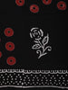 Classic Black Abstract  Printed Design Cotton Casual Wear Saree