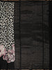 Classic Black Abstract Printed Design Semi Silk Fancy Saree with Floral Border