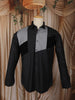 Classic Black Abstract Woven Design Pure Cotton Formal Wear Full Sleeve Men Shirt