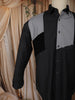 Classic Black Abstract Woven Design Pure Cotton Formal Wear Full Sleeve Men Shirt