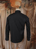 Classic Black Abstract Woven Design Pure Cotton Formal Wear Full Sleeve Men Shirt