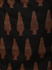 Classic Black Ajrakh Printed Design Cotton Anarkali Salwar Suit with Dupatta