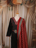 Classic Black Ajrakh Printed Design Cotton Straight Cut Salwar Suit with Contrast Dupatta