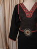 Classic Black Ajrakh Printed Design Cotton Straight Cut Salwar Suit with Contrast Dupatta