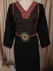 Classic Black Ajrakh Printed Design Cotton Straight Cut Salwar Suit with Contrast Dupatta