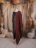 Classic Black Ajrakh Printed Design Pure Cotton Straight Cut Salwar Suit with Contrast Dupatta