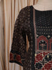 Classic Black Ajrakh Printed Design Pure Cotton Straight Cut Salwar Suit with Contrast Dupatta
