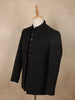 Classic Black Beads Embroidered Design Polynosic Men's Suit