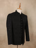 Classic Black Beads Embroidered Design Polynosic Men's Suit