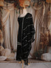Classic Black Butta Zari Embroidered Design Silk Salwar Suit with Dupatta