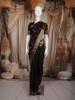 Classic Black Butta Zari Woven Design Pure Kanchipuram Silk Saree with Zari Border