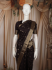 Classic Black Butta Zari Woven Design Pure Kanchipuram Silk Saree with Zari Border