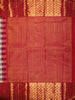 Classic Black Checked Woven Design Pure Kanchipuram Silk Saree with Contrast Zari Border