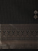 Classic Black Checked Zari Woven Design Art Silk Saree with Zari Border
