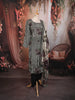 Classic Black Floral Beads Embroidered Design Crepe Silk Party Wear Straight Cut Salwar Suit with Matching Dupatta