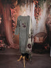 Classic Black Floral Beads Embroidered Design Crepe Silk Party Wear Straight Cut Salwar Suit with Matching Dupatta