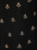 Classic Black Floral Palm Motif Sequins and Zardozi Embroidered Design Georgette Long Anarkali Gown with Matching Dupatta