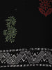 Classic Black Floral Printed Design Cotton Casual Wear Saree