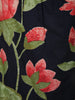 Classic Black Floral Printed Design Cotton Salwar Suit with Dupatta