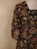 Classic Black Floral Printed Design Cotton Salwar Suit with Dupatta