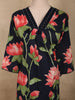 Classic Black Floral Printed Design Cotton Salwar Suit with Dupatta