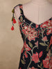 Classic Black Floral Printed Design Cotton Salwar Suit with Dupatta