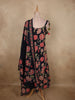 Classic Black Floral Printed Design Cotton Salwar Suit with Dupatta