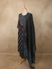 Classic Black Floral Printed Design Cotton Straight Cut Salwar Suit with Dupatta