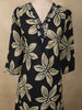 Classic Black Floral Printed Design Cotton Straight Cut Salwar Suit with Dupatta