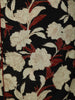 Classic Black Floral Printed Design Cotton Straight Cut Salwar Suit with Dupatta