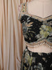 Classic Black Floral Printed and Beads Embroidered Design Chiffon Party Wear Lehenga With Matching Dupatta