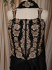 Classic Black Floral Sequins and Beads Embroidered Design Shimmer Indo Western Skirt and Top with Choker Dupatta