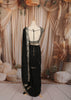 Classic Black Floral Sequins and Zari Embroidered Design Organza Ready to Wear Party Saree with Designer Blouse