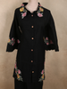 Classic Black Floral Thread Embroidered Design Cotton Sarwar Suit
