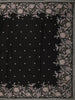 Classic Black Floral Thread Embroidered Design Pure Organza Fancy Saree with Floral Border
