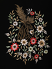 Classic Black Floral Thread and Beads Embroidered Design Polynosic Men's Sherwani Suit