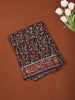 Classic Black Floral Vine Printed Design Chanderi Cotton Casual Wear Saree