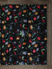 Classic Black Floral Vine Printed Design Georgette Fancy Saree with Designer Border